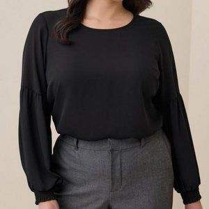 Torrid Georgette Blouson Sleeve Blouse 5X
